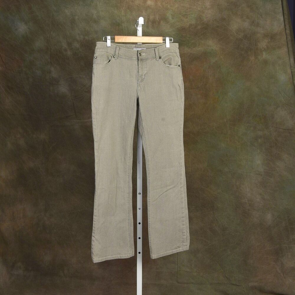 Chico Platinum Tan Studded Back Pocket Starburst Flare Size 0.5 - US S / 6